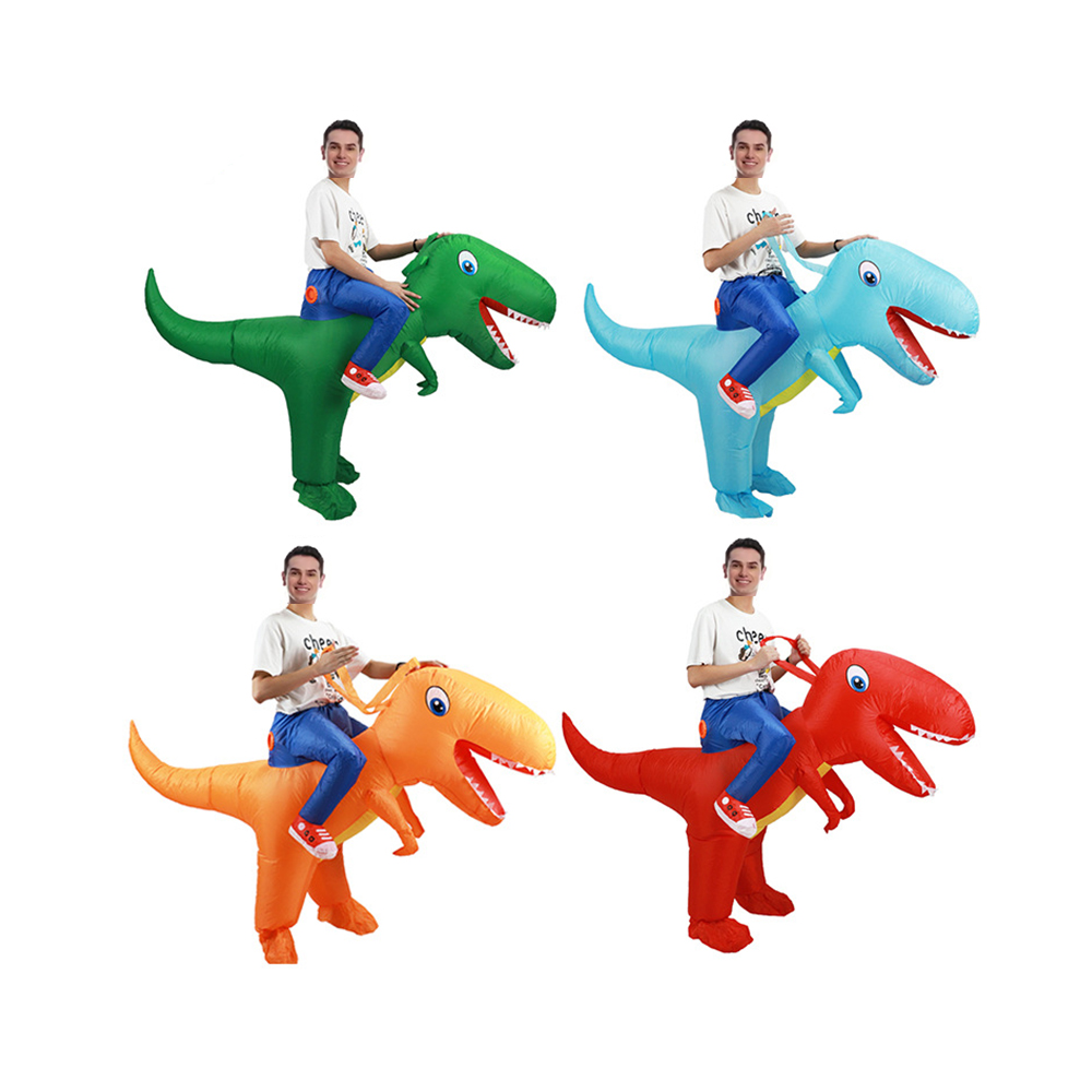 Inflatable Dinosaur Costume Adult - Adulthot crianças verde inflável dinossauro traje