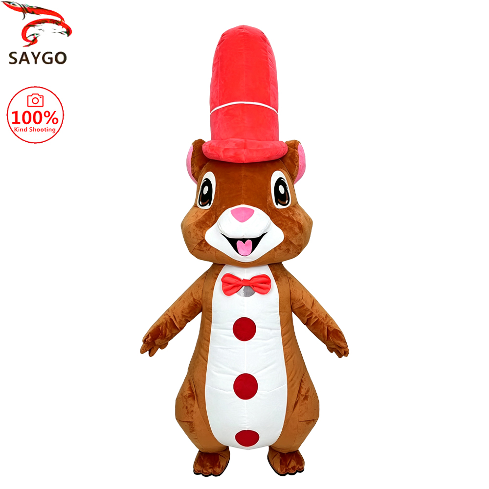Costumes - Fantasia Inflável de Esquilo com Chapéu