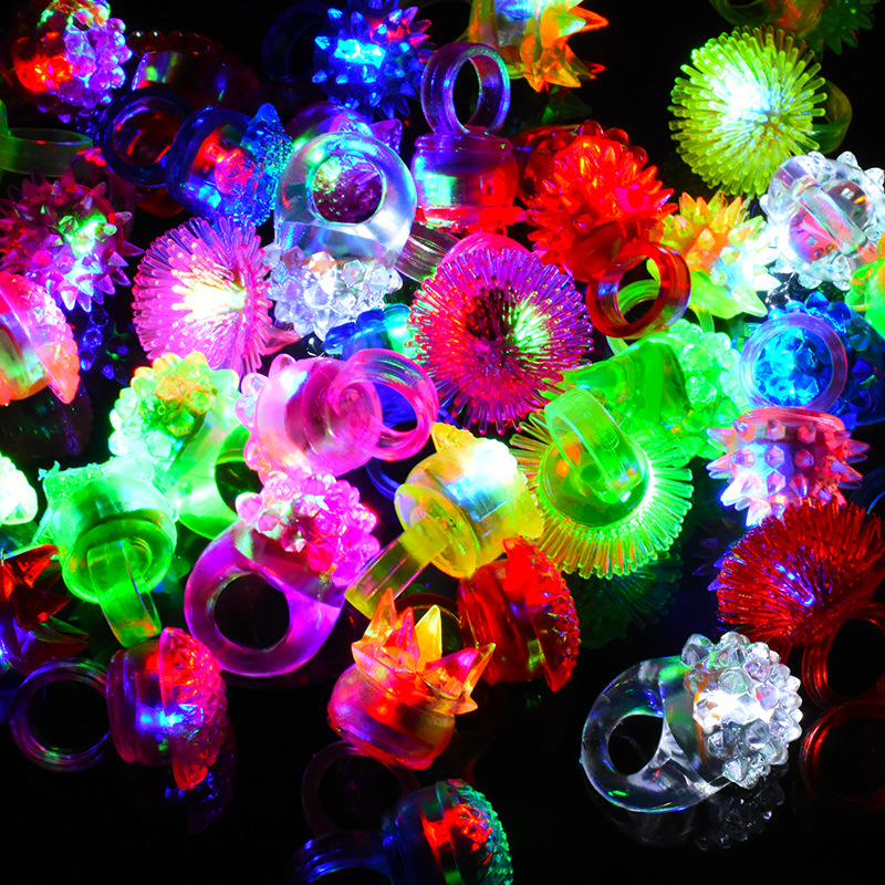 10 peças de anéis luminosos co - Glow In The Dark Party Glasses avaliação e preço