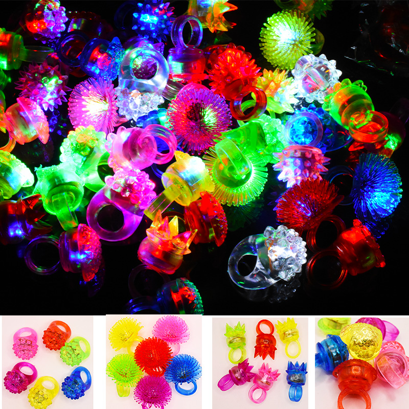 10 peças de anéis luminosos co - Glow In The Dark Party Glasses avaliação e preço