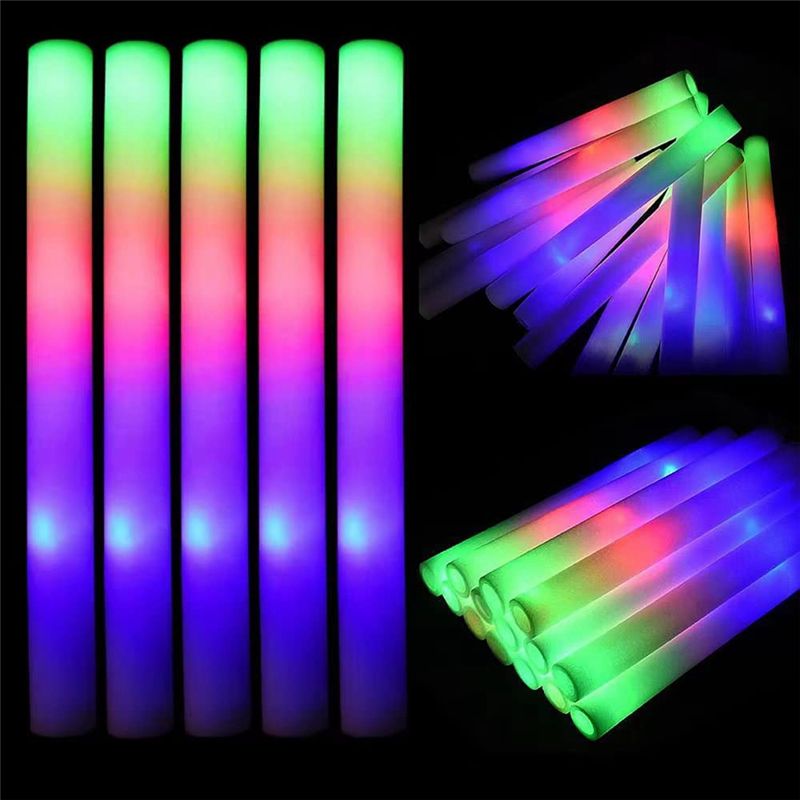Varas brilhantes a75k em massa - Flashing Led Foam Sticks Party avaliação e preço