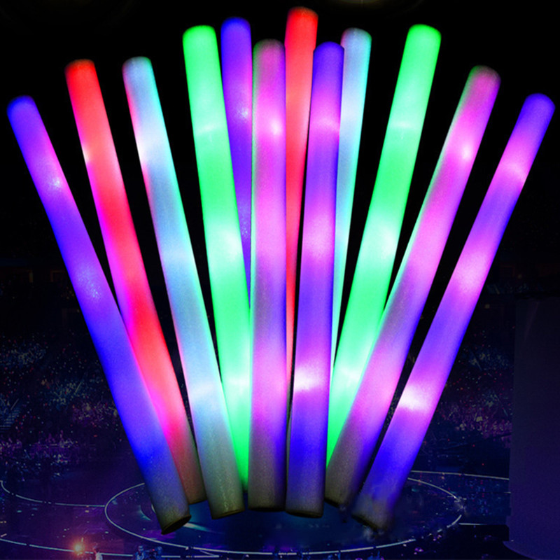 30 unidades de bastões de espu - Flashing Led Foam Sticks Party avaliação e preço