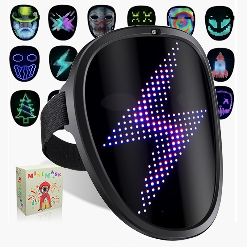 Máscara led com sensor de gest - Led Purge Mask Halloween avaliação e preço
